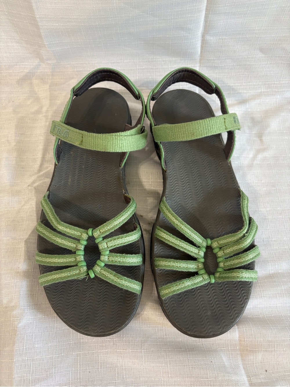 Teva Kayenta Green Strappy Open-Toe Sandals